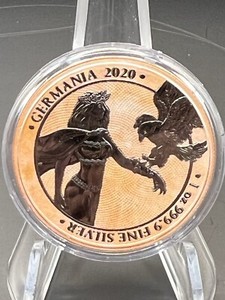German 2020  5 Marks, Terracotta, Mintage Of 100 BU 1 Troy oz