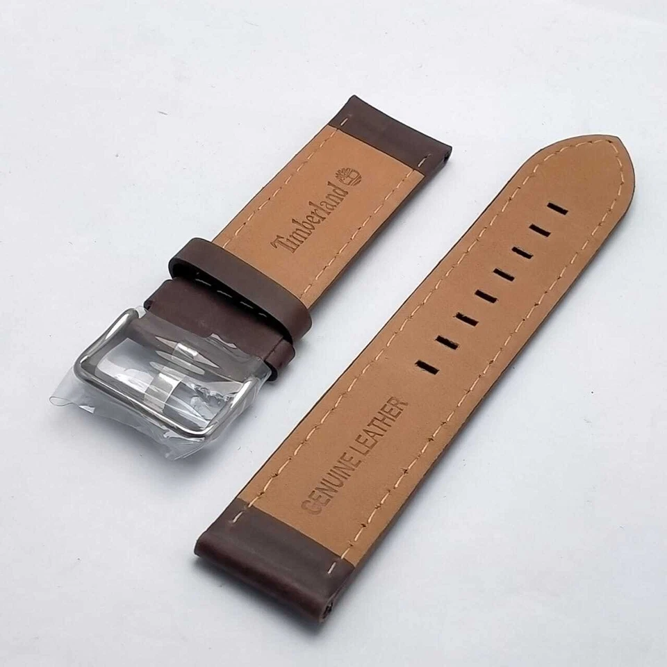 Pulseira de relógio masculina de couro genuíno Timberland 22 mm - Imagem 2 de 4