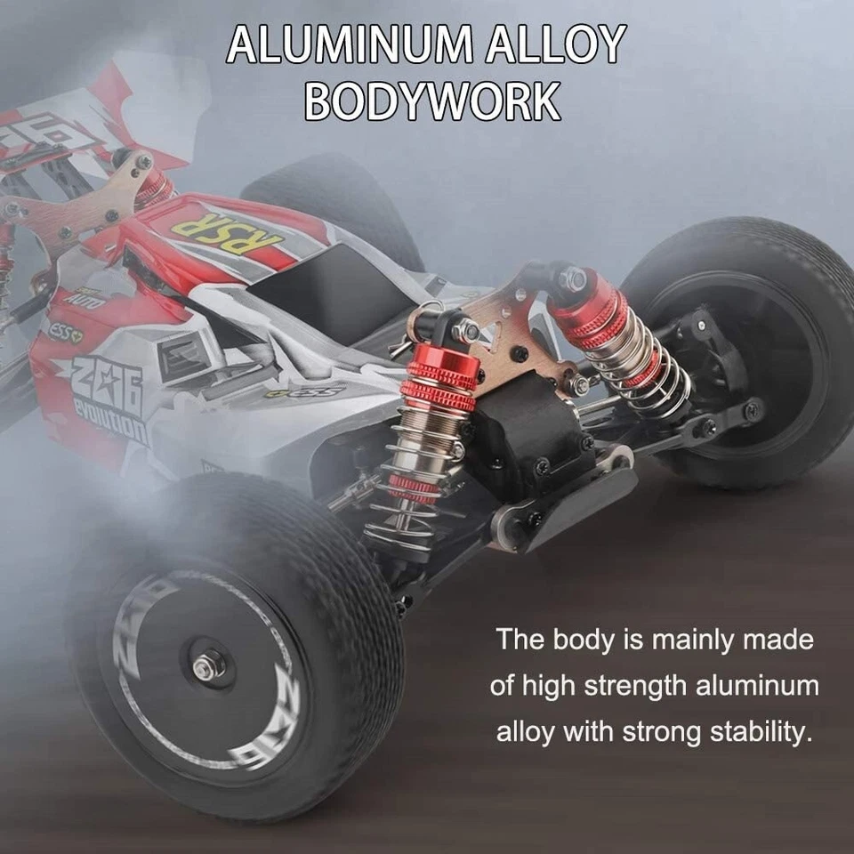 Wltoys XKS 144001 2.4G 1:14 RC Auto 4WD 60km/h High Speed Buggy Off-Road Car RTR - Bild 4 von 4