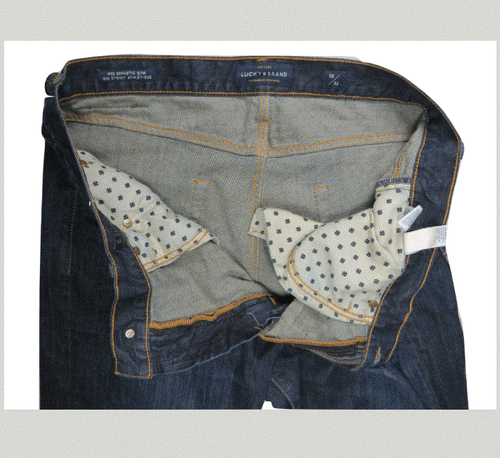 Lucky Brand 410 Athletic Slim Mens Jeans 38 x 31 Italian Denim Dark Blue Casual  - Bild 11 von 12