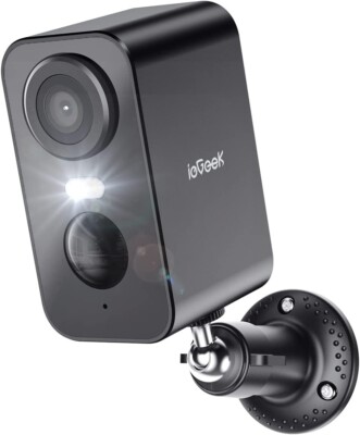 ieGeek Wireless Outdoor Security Camera  2K Home WiFi Battery CCTV System Alexa
