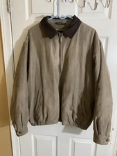 Weatherproof Men’s Brown Coat Full Zip With Pockets Size XL