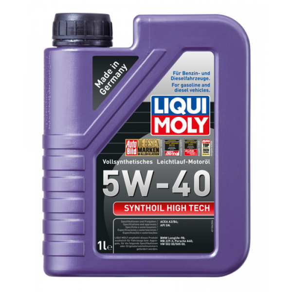 LIQUI MOLY SYNTHOIL HIGH TECH 5W-40 1 LITRO - OLIO MOTORE