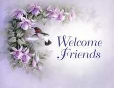 Ceramic Backsplash Tile Mural Inspirational Kitchen/Bathroom - Welcome Friends
