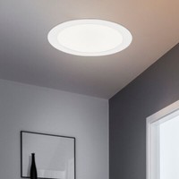 Einbauleuchte Deckenlampe Leuchte Flur Wohnzimmerleuchte Opal Weiß Rund Led 22,5