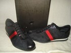 100% AUTHENTIC NEW MEN GUCCI NEW WEB CANVAS/LEATHER SNEAKERS UK 9.5/US 10 — photo 1