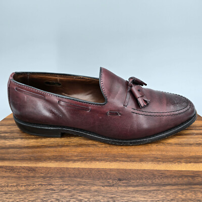 Allen Edmonds Grayson Loafers Men's 9.5 D Burgundy Leather Tassel Dress Shoes | eBay Allen Edmonds Grayson Loafers Men's 9.5 D Burgundy Leather Tassel Dress Shoes | eBay