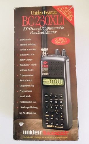 Uniden Bearcat BC230XLT Scanner palmare programmabile 200 canali