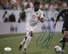 Team Canada Alphonso Davies Autographed Signed 8x10 Photo JSA COA #12