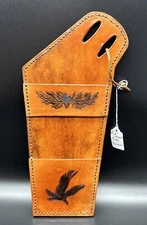 Hand Carved Leather  Side Quiver 1-1/2” Belt  6 Arrow Capacity Right Hand 🫱