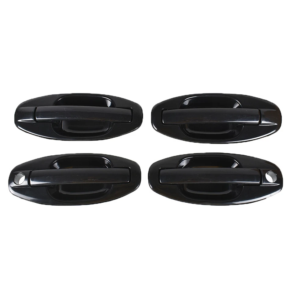 Manijas de puerta exterior exterior izquierda derecha para Hyundai Santa Fe 01-06 4 piezas Foto 2 de 4