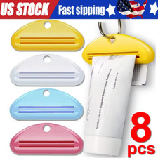 4/8  Plastic Tube Squeezer Toothpaste Dispenser Holder Rolling Bathroom Extract