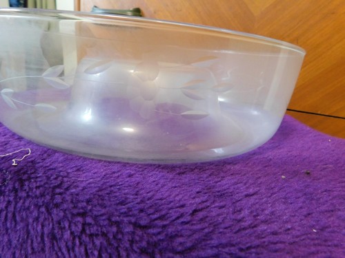 Princess House Etched Heritage Collection Crystal Chip ‘n Dip Bowl #401 - Bild 9 von 9