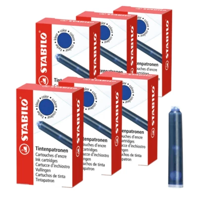 6 x STABILO® Standardpatrone Füllerparone Patrone beYou! königsblau 6 Patronen