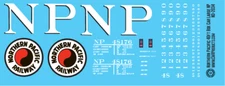 N Scale - Northern Pacific Large Letter 40ft Box Car Decal Set