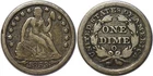 1853-O Arrows 10C Seated Liberty Dime VG
