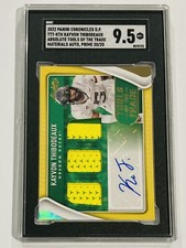 2022 Chronicles DP Kayvon Thibodeaux RC Absolute Jersey SGC 9.5 Auto Prime /25