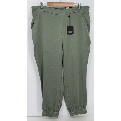 Simply Vera Vera Wang Sea Spray Green Textured Jogger Pants Sz XXL NEW