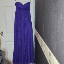 Giovanna Couture Cadbury Purple Chiffon Prom Bridesmaid Dress Size 16 BNWT