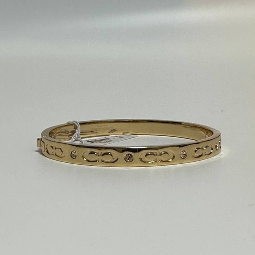 BRACCIALE CON CERNIERA COACH TONO ORO BACIO C - Foto 5 di 9