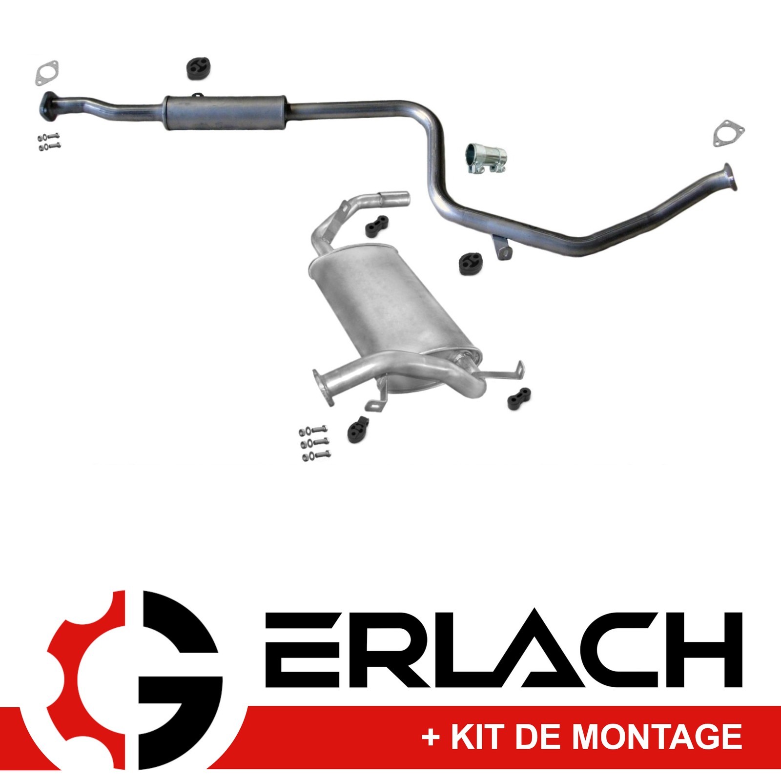 Silencieux arrière échappement Mitsubishi Colt V 1.6 GLX 6549 en acier renforcé
