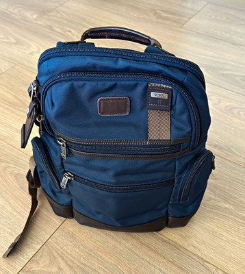 Tumi Nylon Reise-Rucksack Blau 20 29 L mit Laptopfach & Extra Fächern