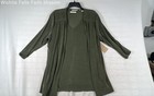 Coldwater Creek Women's Olive Green Travel Knit Cardigan Tank Set Sz L 14-16 NWT — photo 1