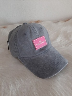 Zwillingsherz   Basecap - Cap - Kappe - Grau mit Patch in Pink