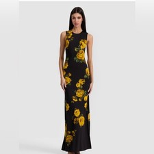 Alice + Olivia Delora Open Back Maxi Dress, Rosehips
