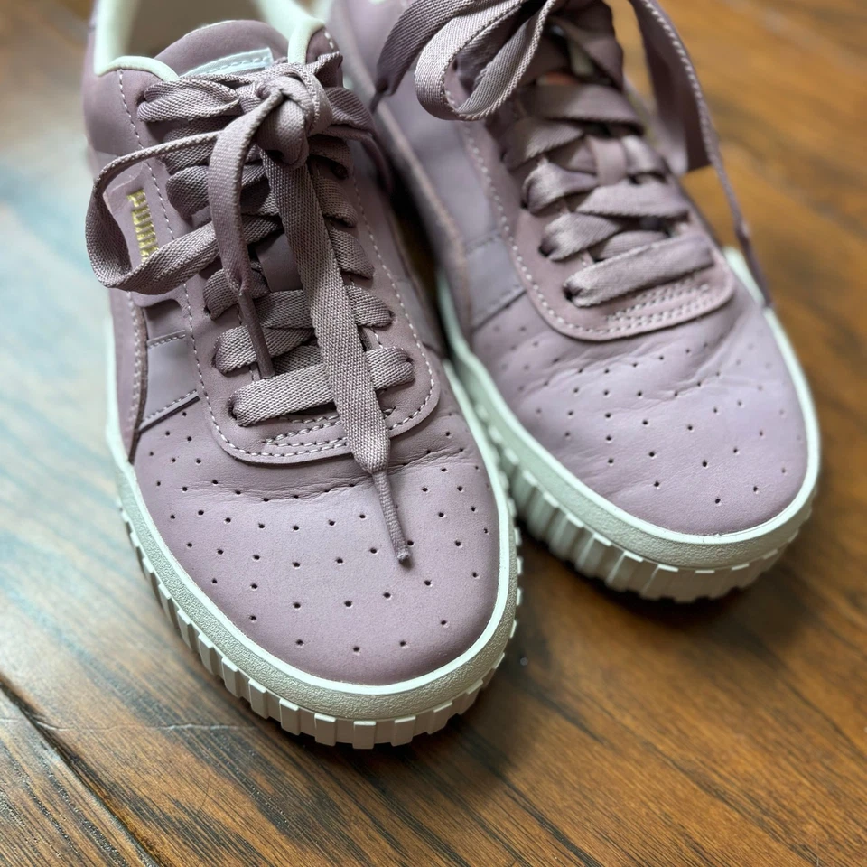Zapatillas Puma Niños Cali Nubuck Cuero Saúco Talla 4 Juvenil Foto 2 de 4