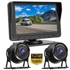 4Pin HD Reversing Camera 7" Monitor Caravan Truck Bus Van Reverse Rear View Kit
