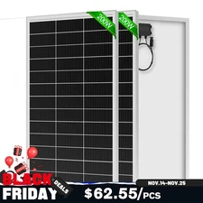 400W Solar Panel (200w*2) 12V Battery Charge RV Car Marine Home Off-Grid Charger