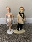 Vintage Hong Kong Lilli Doll 7.5” Barbie Bild Lilli & Boyfriend Bobby Dolls Set