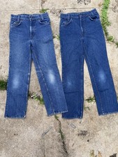 1970s Levi  s Strauss Boys 14 Teen Denim Jeans 26  x 27  Boot Cut Cotton