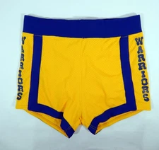 1980s Golden State Warriors # Game Used Yellow Shorts 34 DP32478