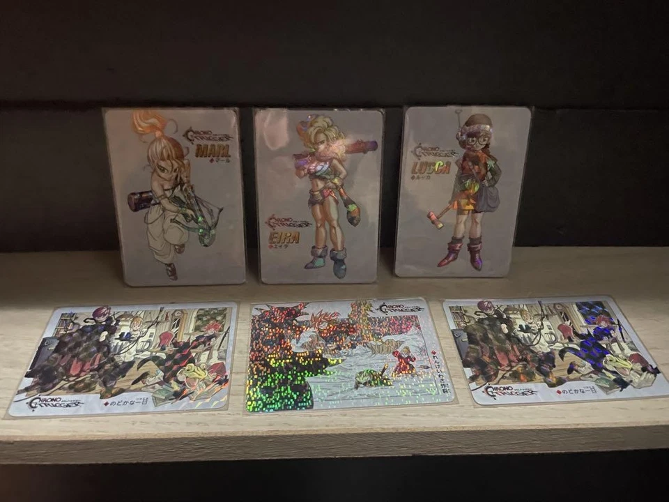 Chrono Trigger Trading Card Set Lot Hologram Not for Sale Promo Squaresoft Japan - Bild 4 von 4