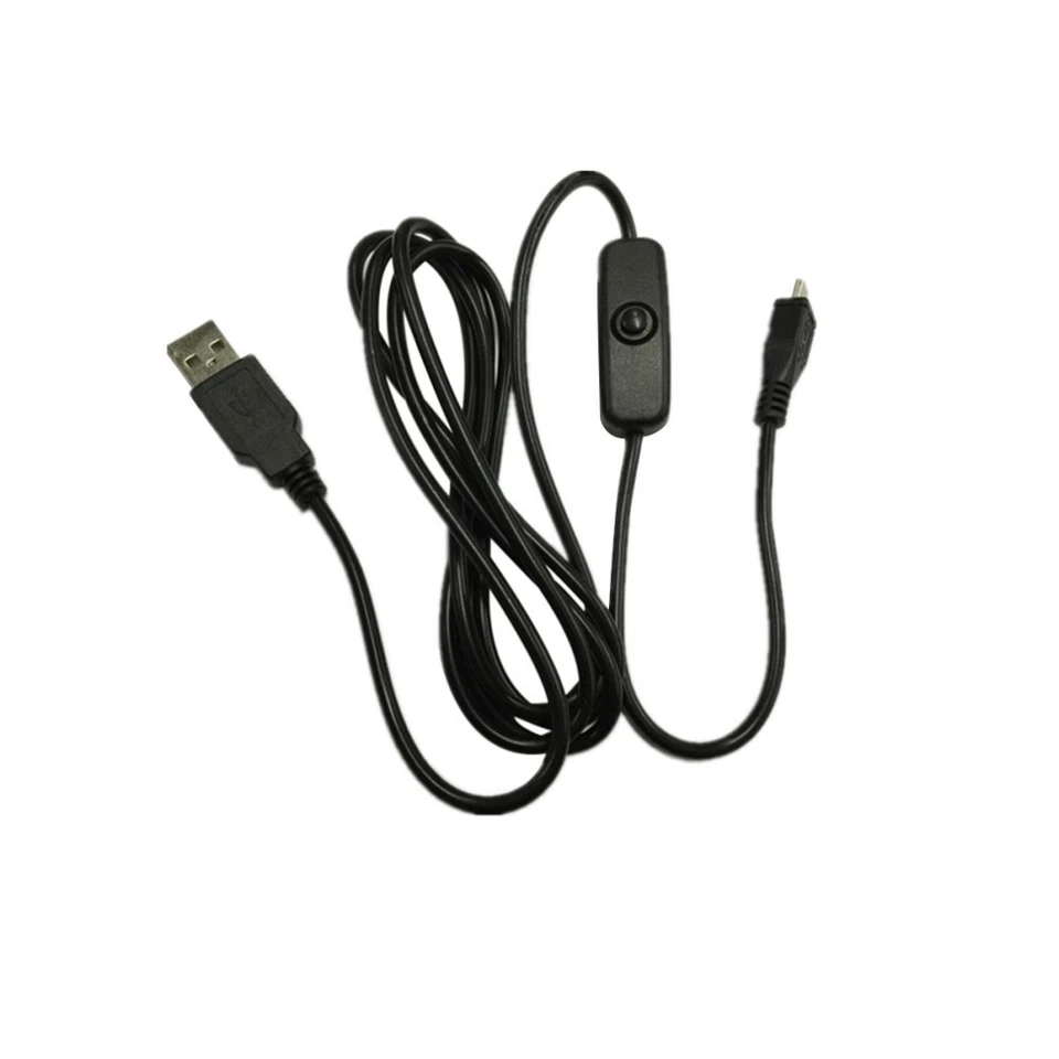  Cavo di prolunga micro USB da 100 cm con pulsante di accensione e spegnimento - Immagine 3 di 4