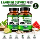 L Arginine 3000mg 2 Bottles w/ L Citrulline 60 Caps Nitric Oxide Support