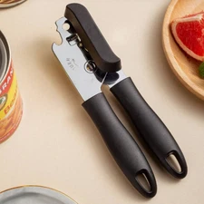 Heavy Duty Can Opener Smooth Edge Manual Stainless Steel Handy Easy Turn Knob