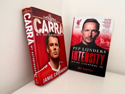 2 x Liverpool FC  Books  Bundle - Carra  + Pep Lijnders Intensity - 2 Hardbacks