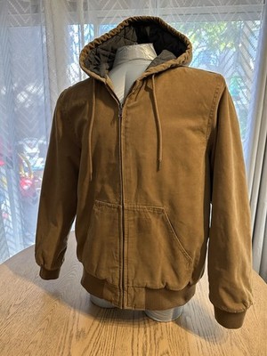 Levi's Potrero Workwear Hoodie Jacket Men's Size Small- Brown Quilt Lined