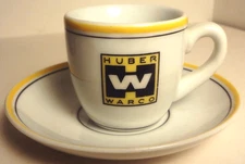 MARION - BUCYRUS, OHIO historic 1960's HUBER WARCO - DEMI CUP & SAUCER