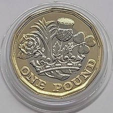 2019 Nations of the Crown Uncirculated UK Leftie Lefty One Pound £1 coin