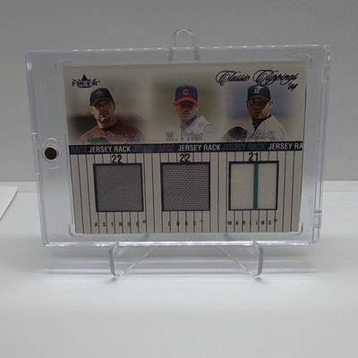 Fleer 2004 Jersey Rack Triple Clemens Prior Beckett #JR-C/P/B /225