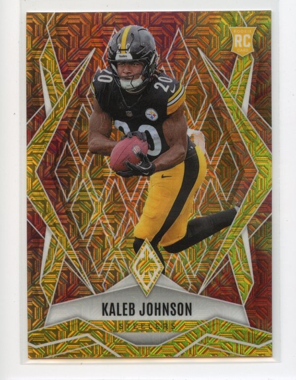 2025 Panini Phoenix Premium Box Set KALEB JOHNSON #182 RC FIREBURST 153/350
