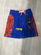 Marvel Spider Man Boys Kids Swim Trunks Board Shorts Size 7