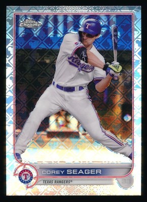 2022 Topps Chrome COREY SEAGER Logofractor #40 *Rangers* NRMT-MT