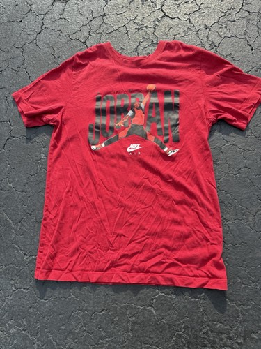Nike Air Jordan Jumpman Red Graphic Tee Size Small