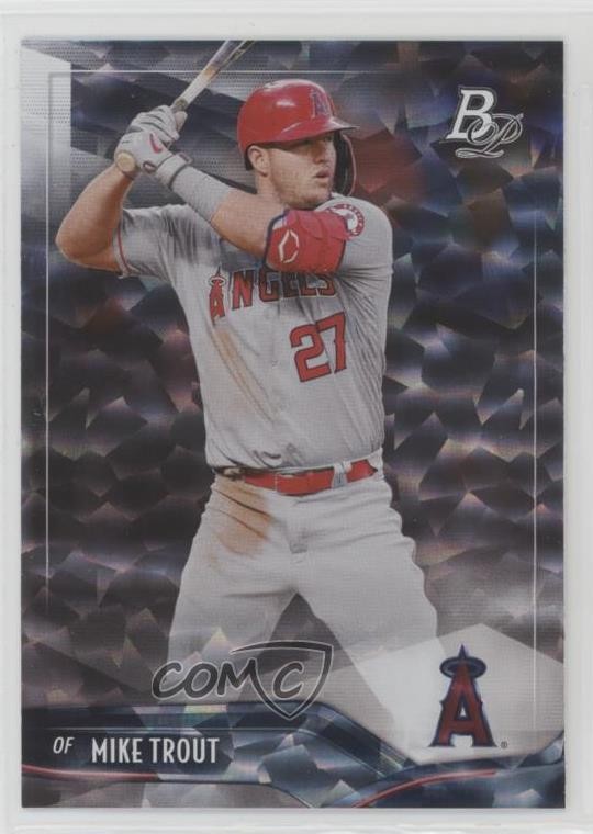 2021 Bowman Platinum Ice Foil Mike Trout #61 0tg5