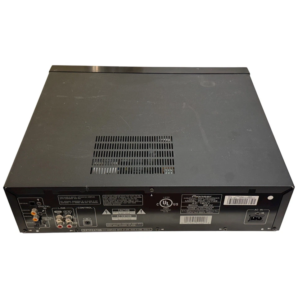 Pioneer PDR-W739 Dual Drawer CD Recorder/Copier & 3-Disc CD Changer - Image 4 of 4